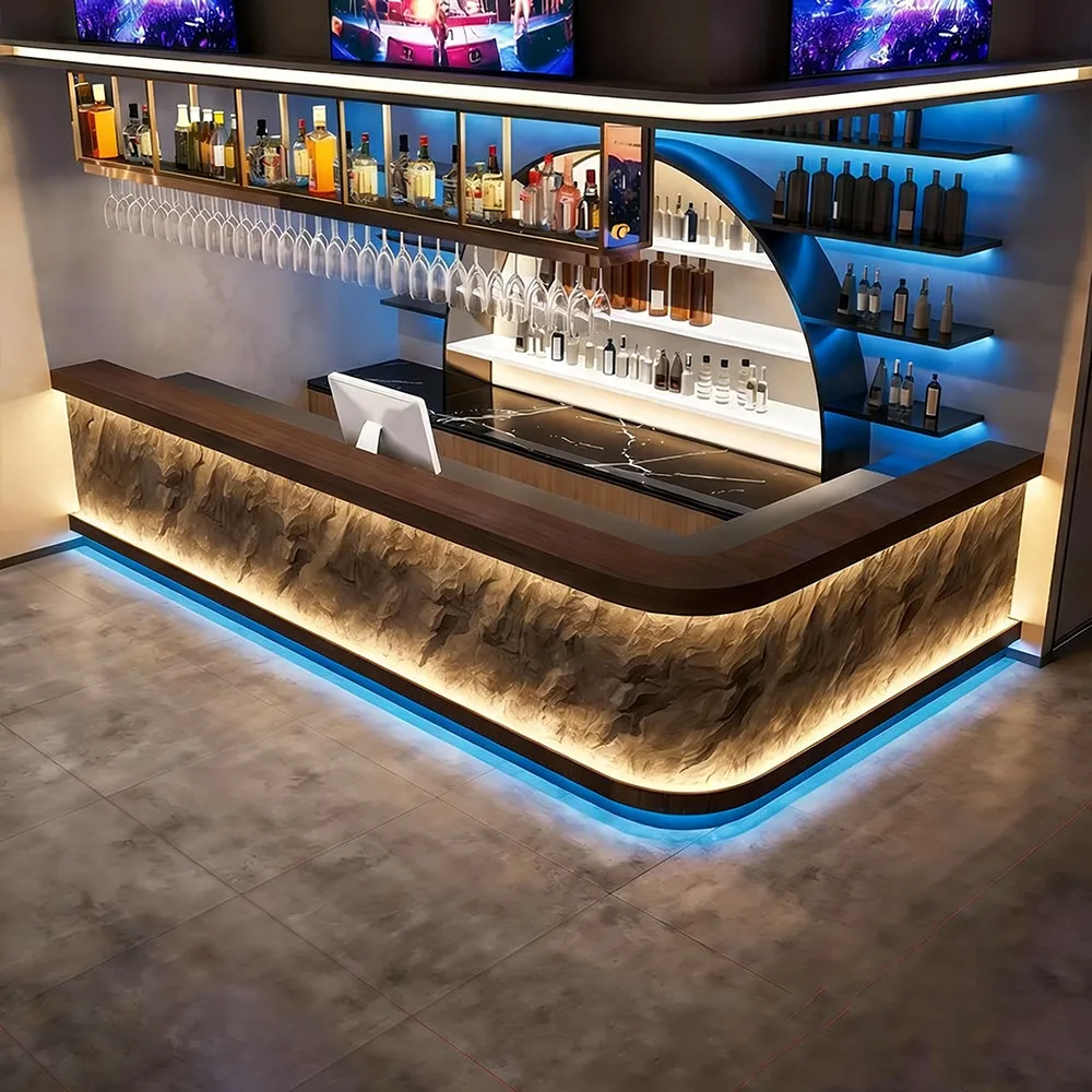 Rustic Industrial Feature  & Bar Counter in Cultured Stone - image 3