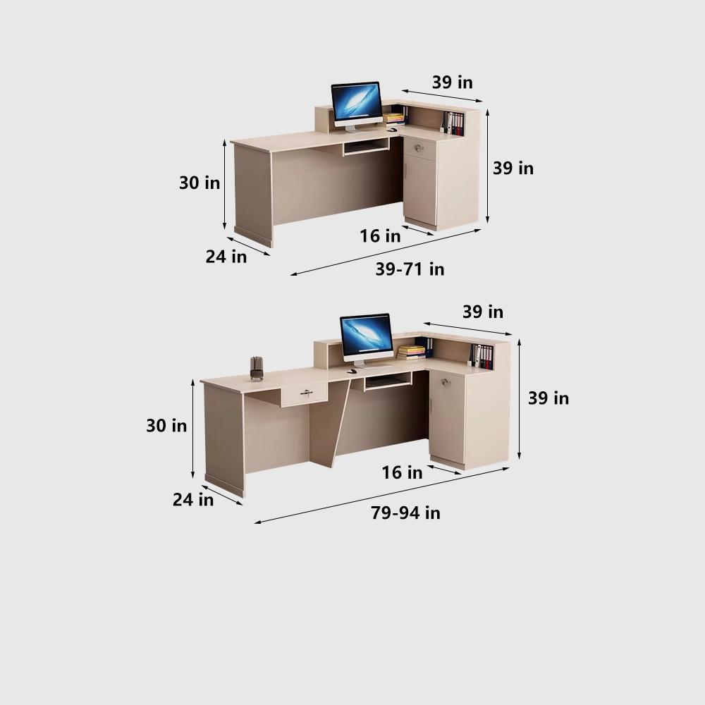 Luxury Lacquer Reception Desk for Salon & Office - image 6