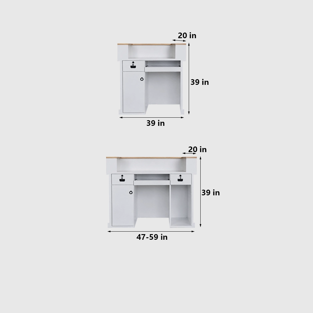 Modern Minimalist Wooden Cashier Counter - image 6