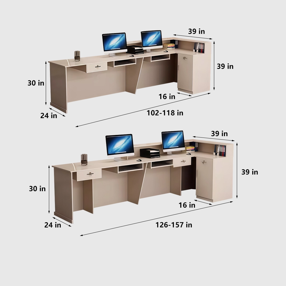 Luxury Lacquer Reception Desk for Salon & Office - image 7