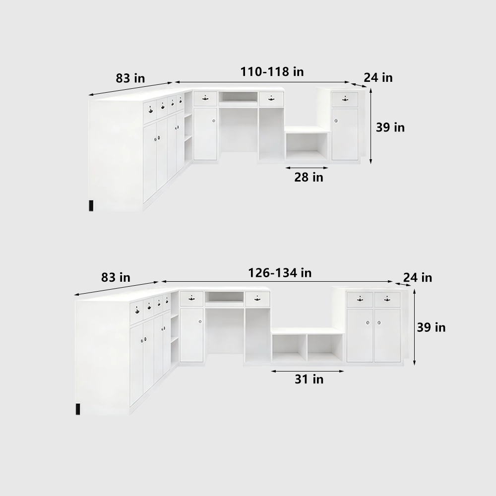 L-Shaped Bakery Cafe Counter & Display Case - image 8