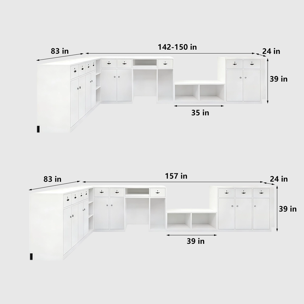 L-Shaped Bakery Cafe Counter & Display Case - image 9