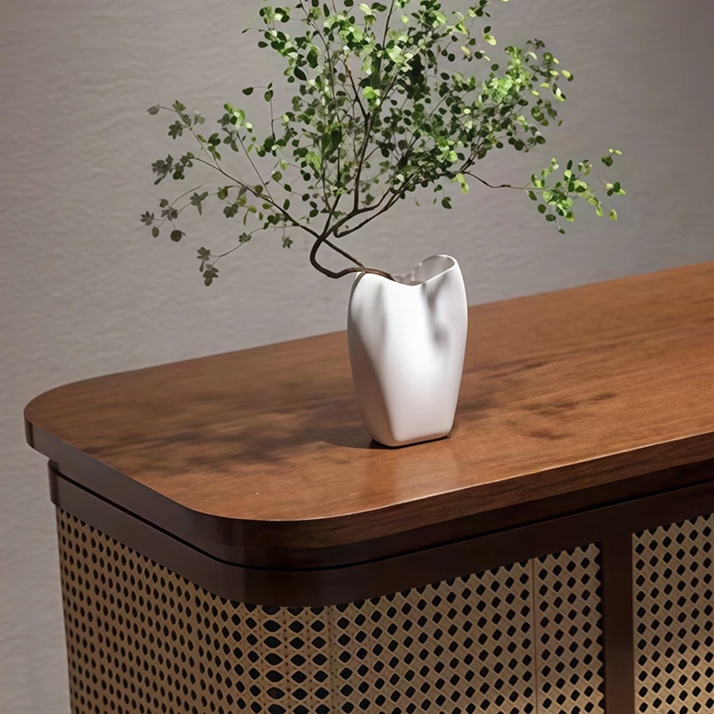 Wabi-sabi Style Reception Desk Made Of Rattan - image 4