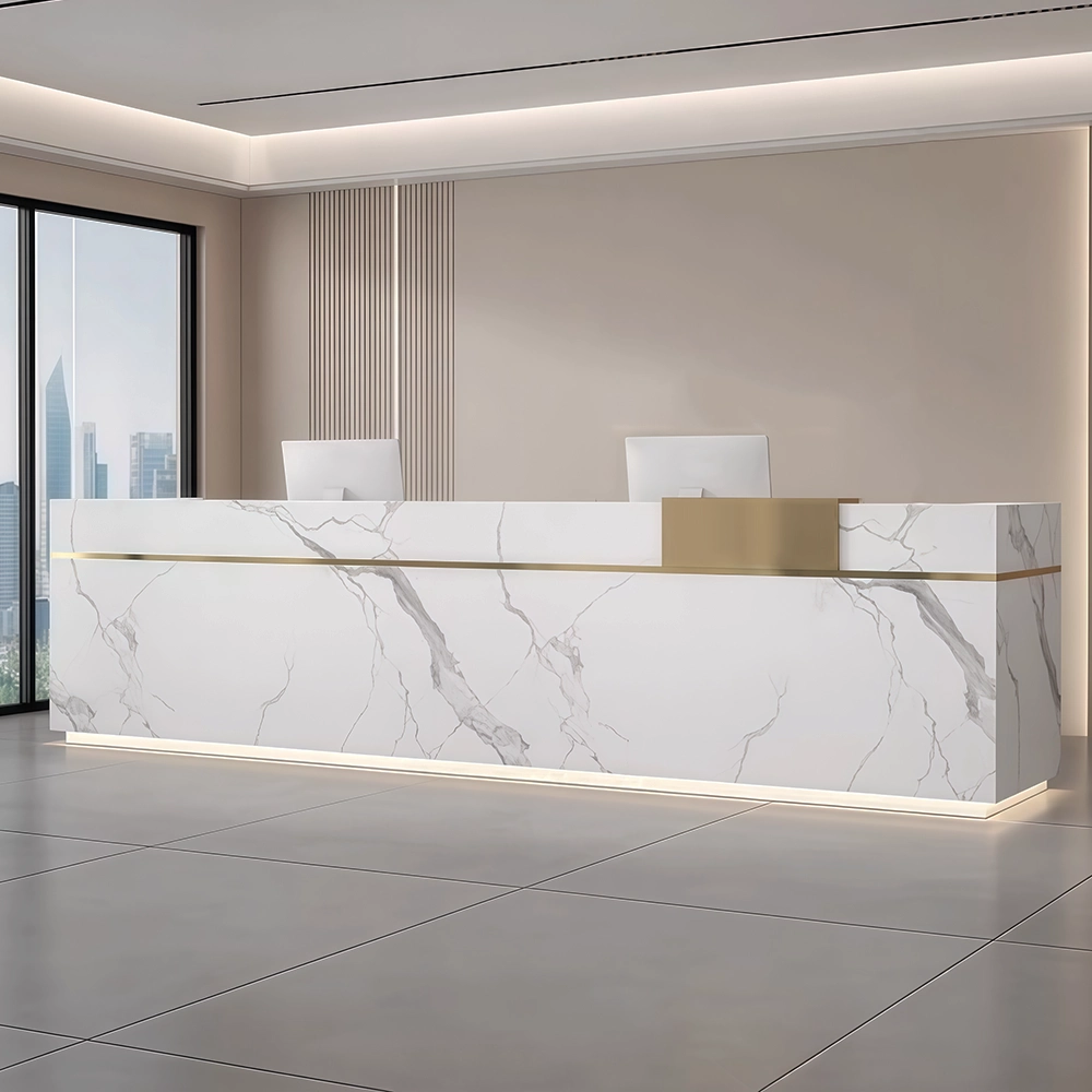 Marble-Lacquer Reception & Cashier Desks - image 2