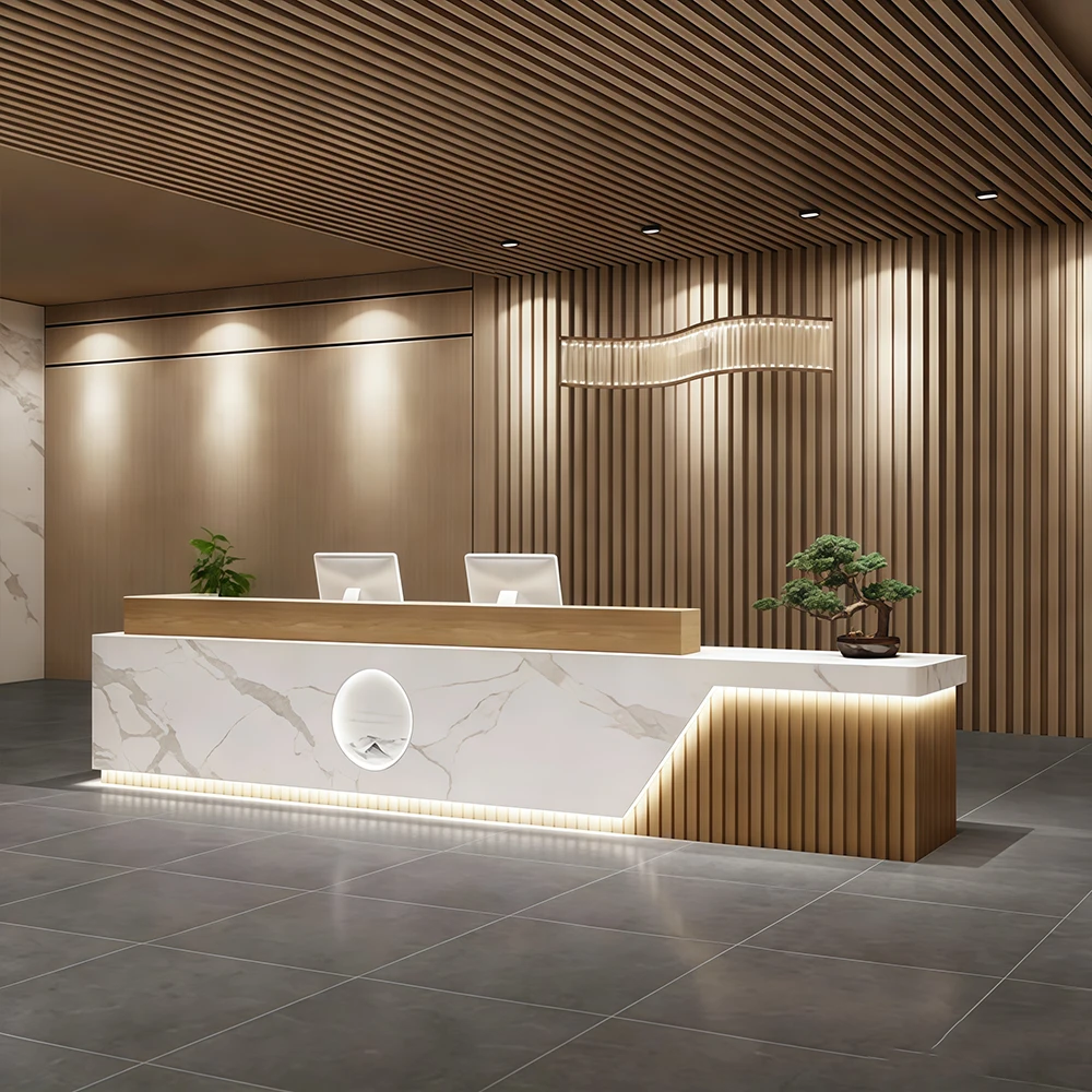 Marble Business-style Reception Desk - image 2