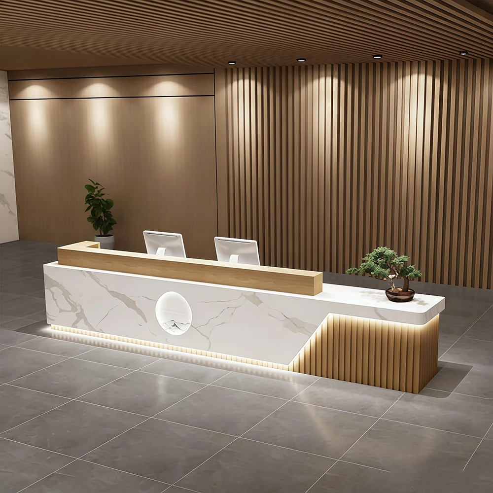 Marble Business-style Reception Desk - image 3