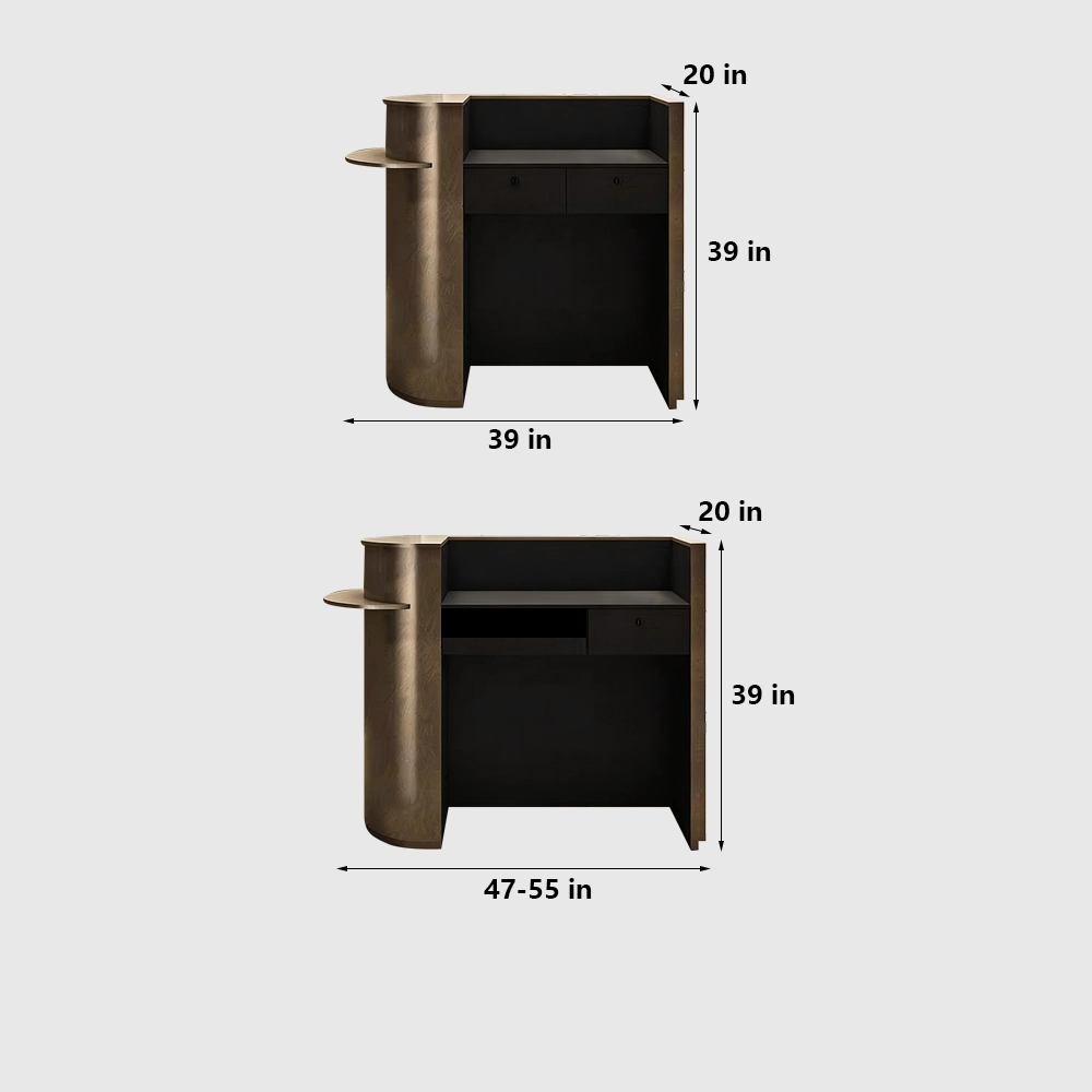 Luxury Stainless Steel Hotel Front Desk - image 6
