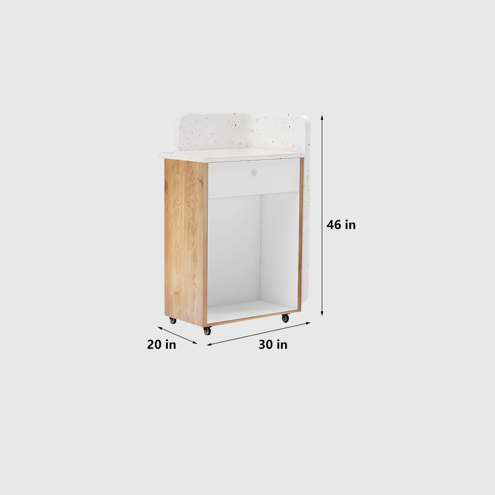 Nordic-style Minimalist Small Reception Desk - image 9