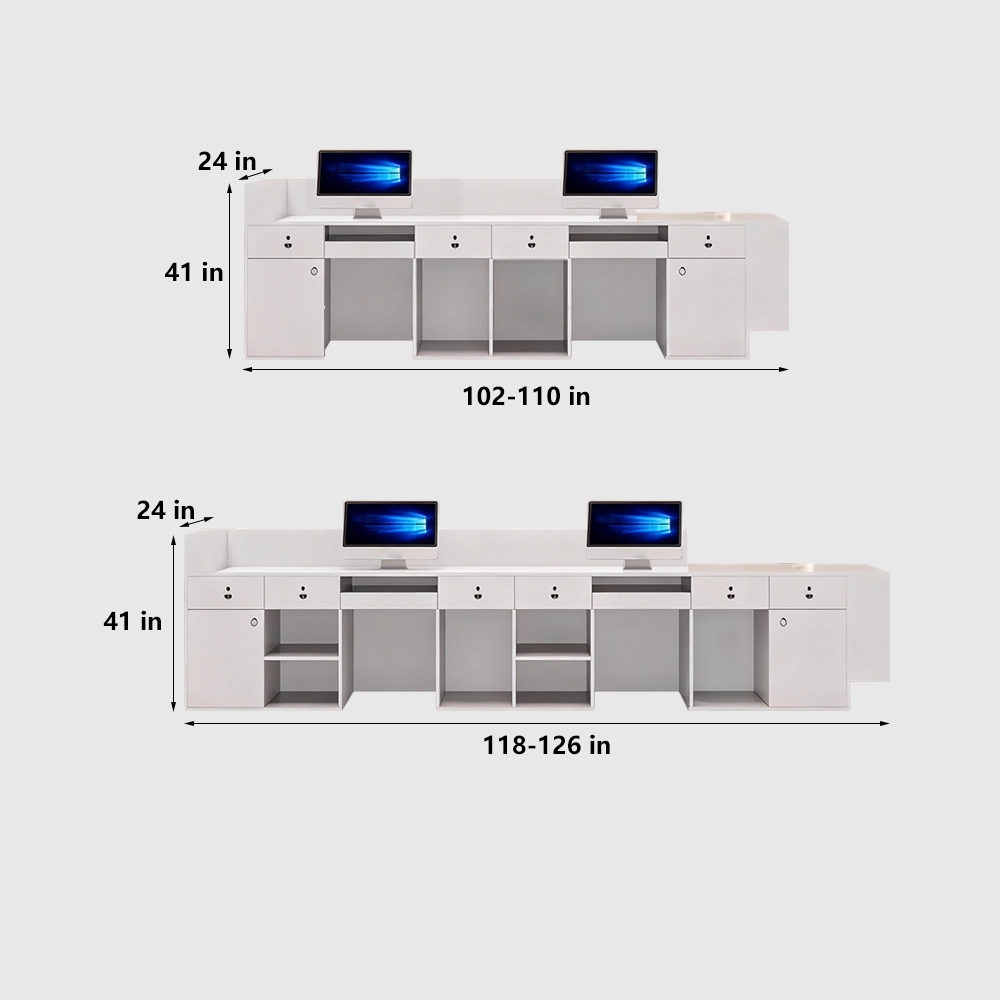 Simple And Modern Company Reception Desk - image 7