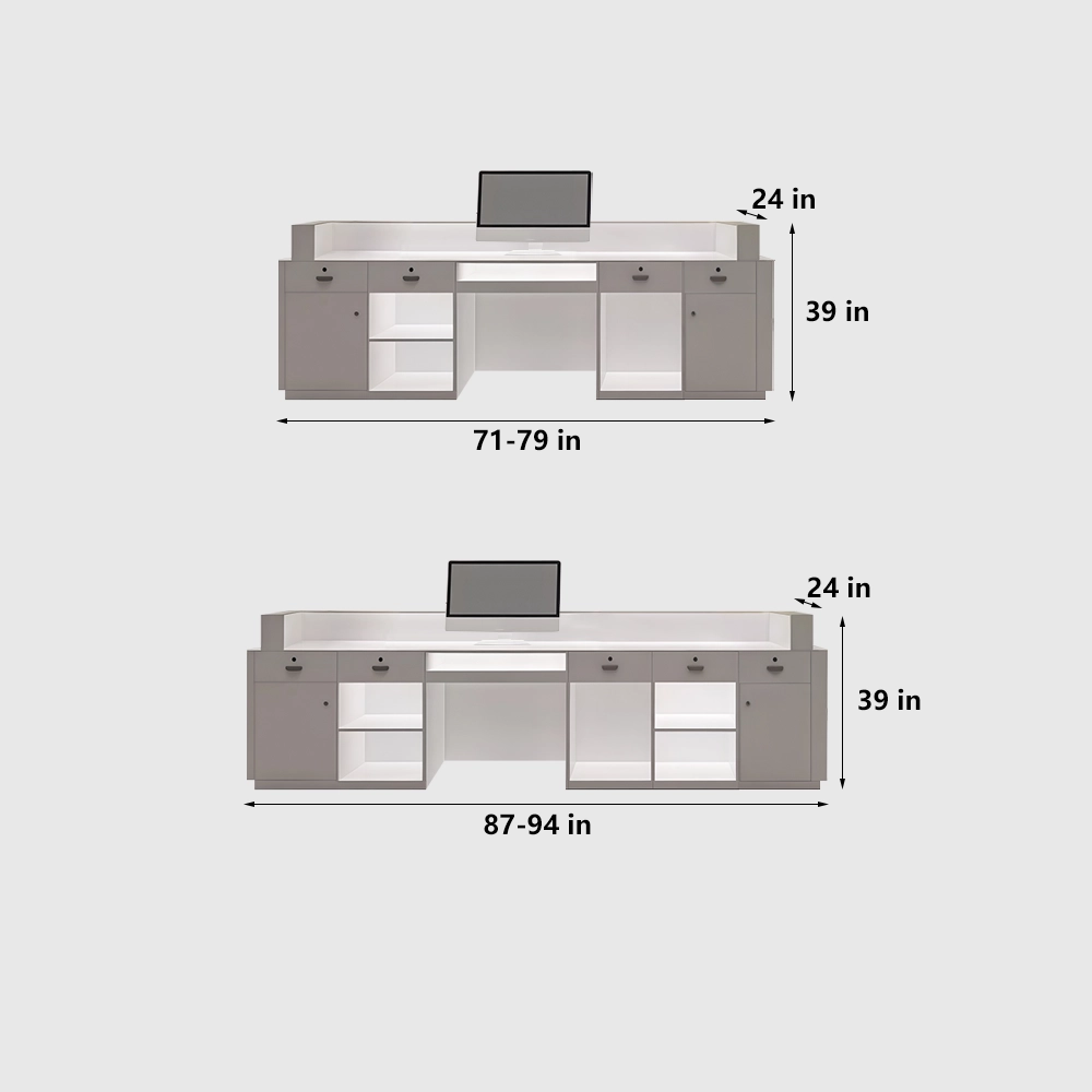 Luxury Minimalist Reception Desks For Modern Corporate Offices - image 8