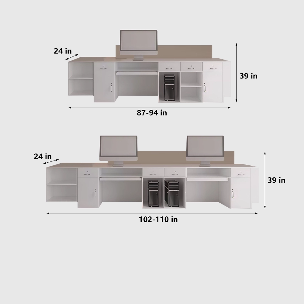 Minimalist Modern Corporate Reception Desk - image 9