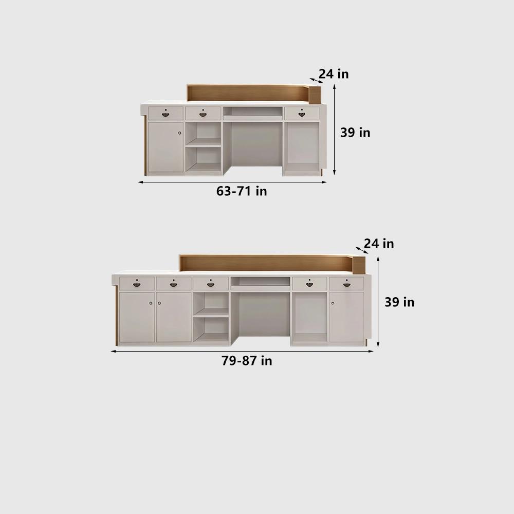 Marble Business-style Reception Desk - image 8