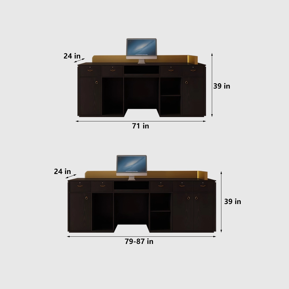 Light Luxury Modern Small Reception Desk - image 9