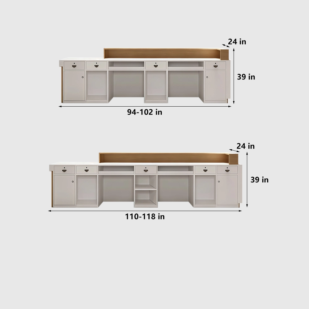 Marble Business-style Reception Desk - image 9