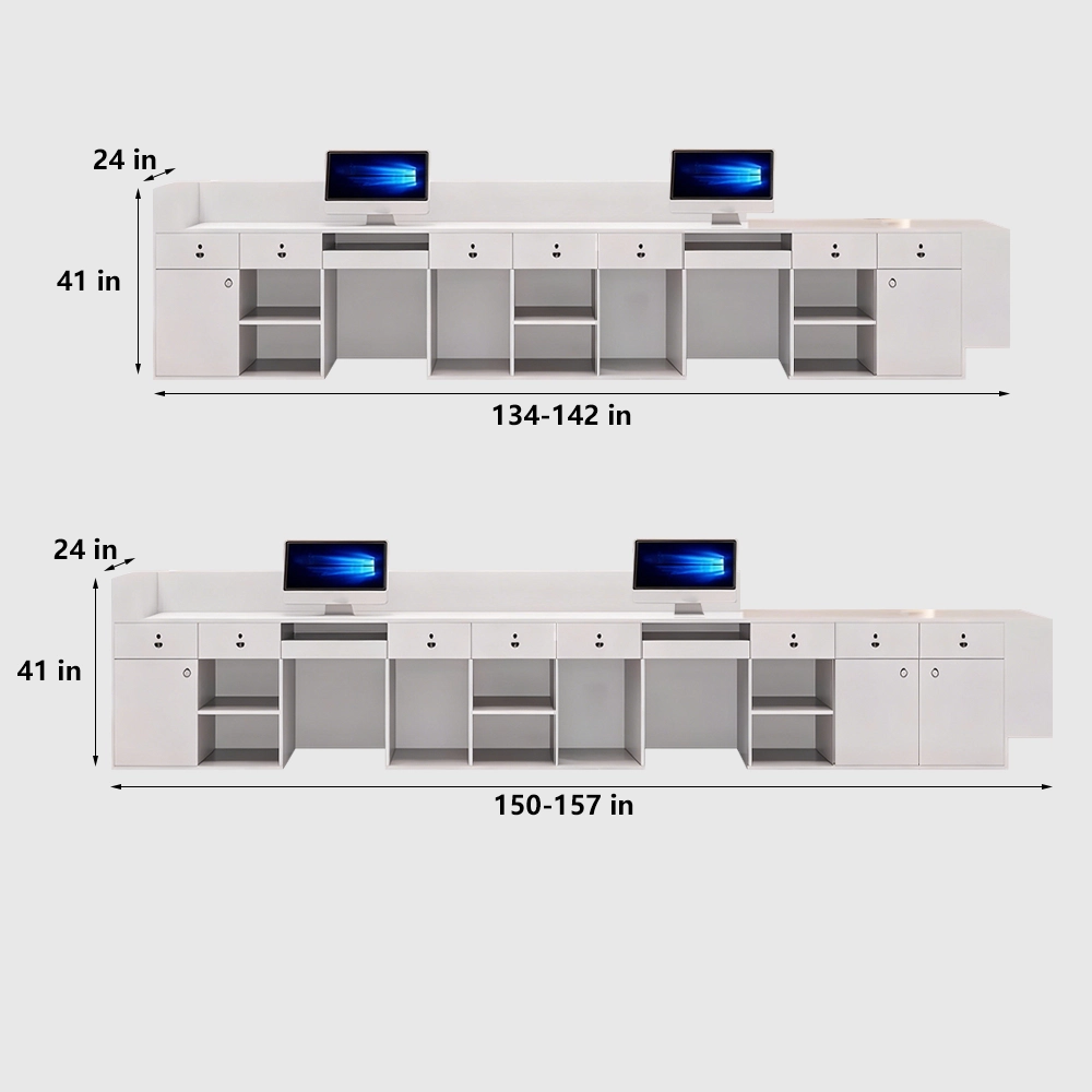 Simple And Modern Company Reception Desk - image 8
