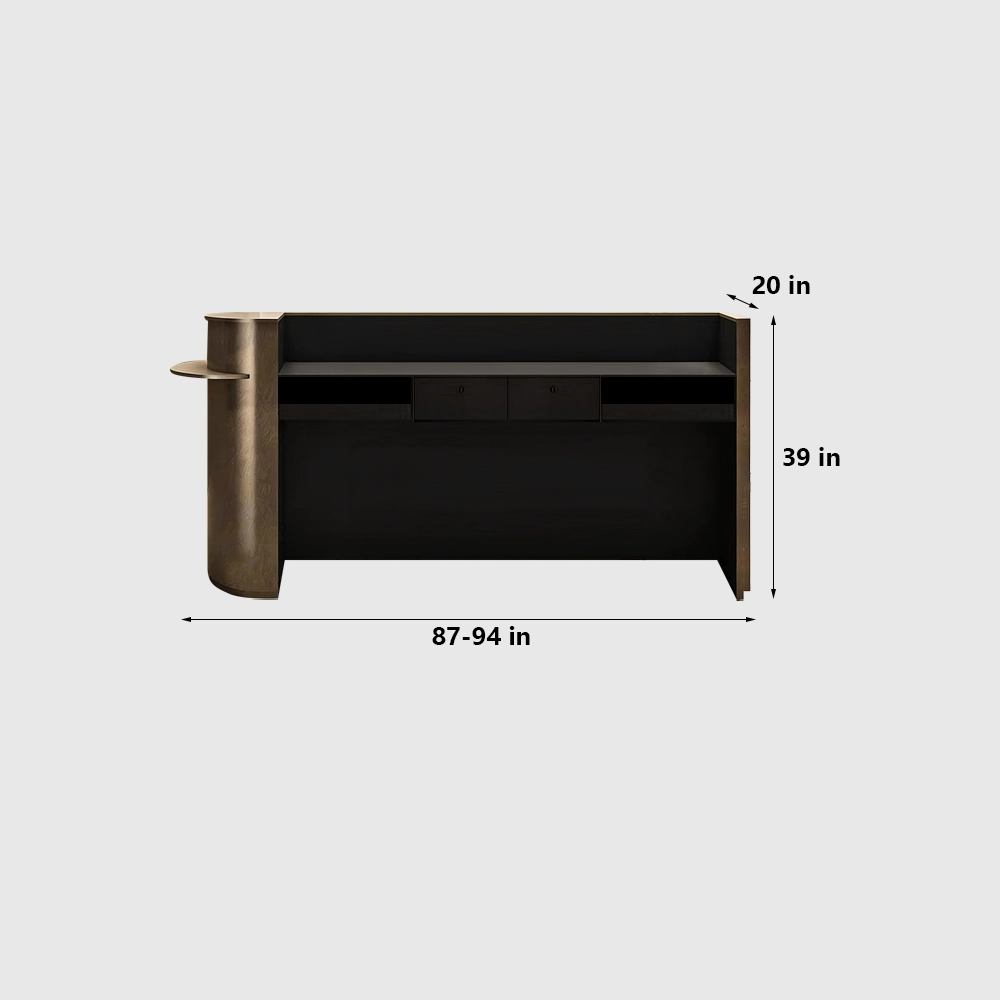 Luxury Stainless Steel Hotel Front Desk - image 8