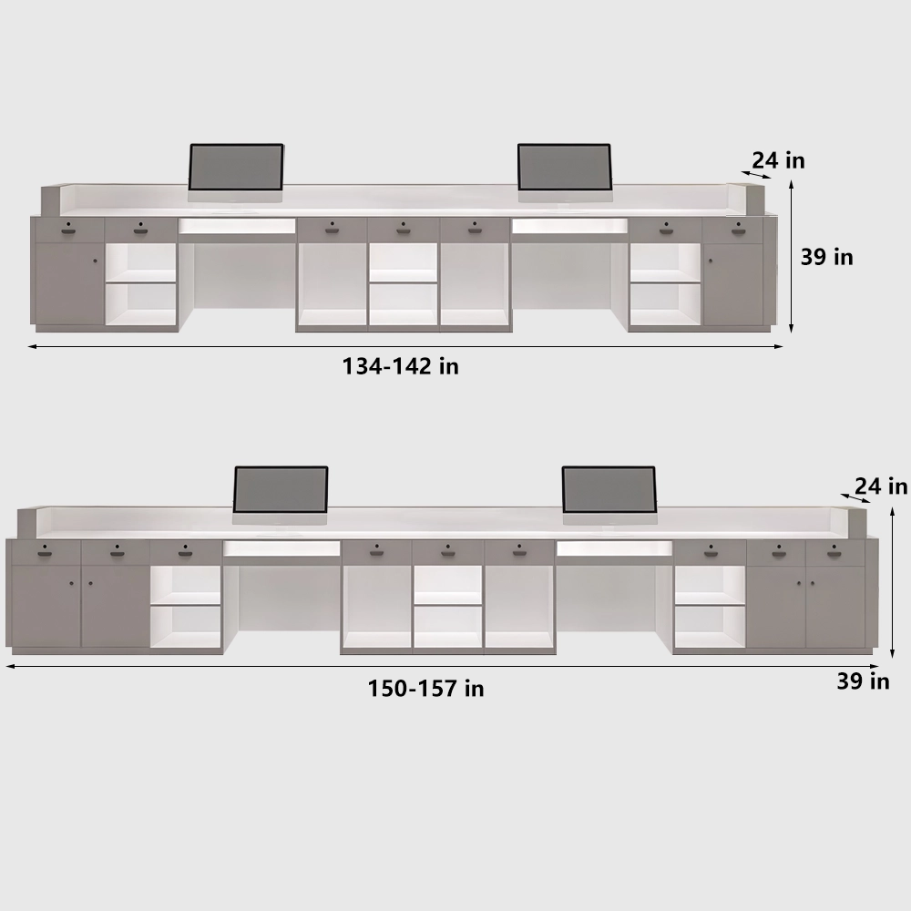 Luxury Minimalist Reception Desks For Modern Corporate Offices - image 10