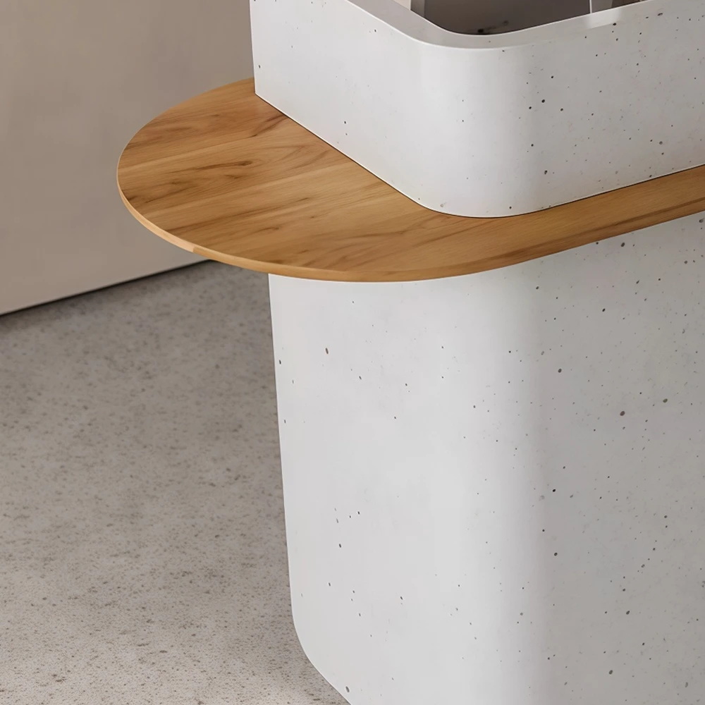 Nordic-style Minimalist Small Reception Desk - image 6