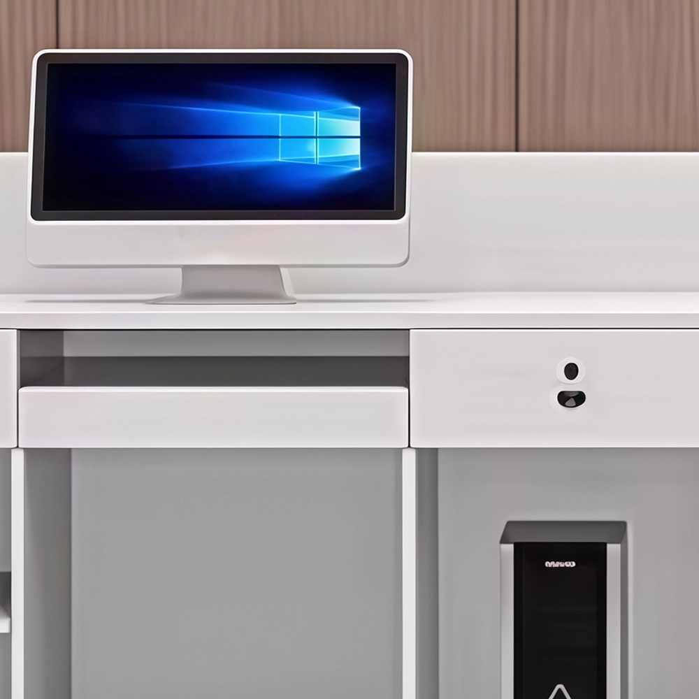 Simple And Modern Company Reception Desk - image 4
