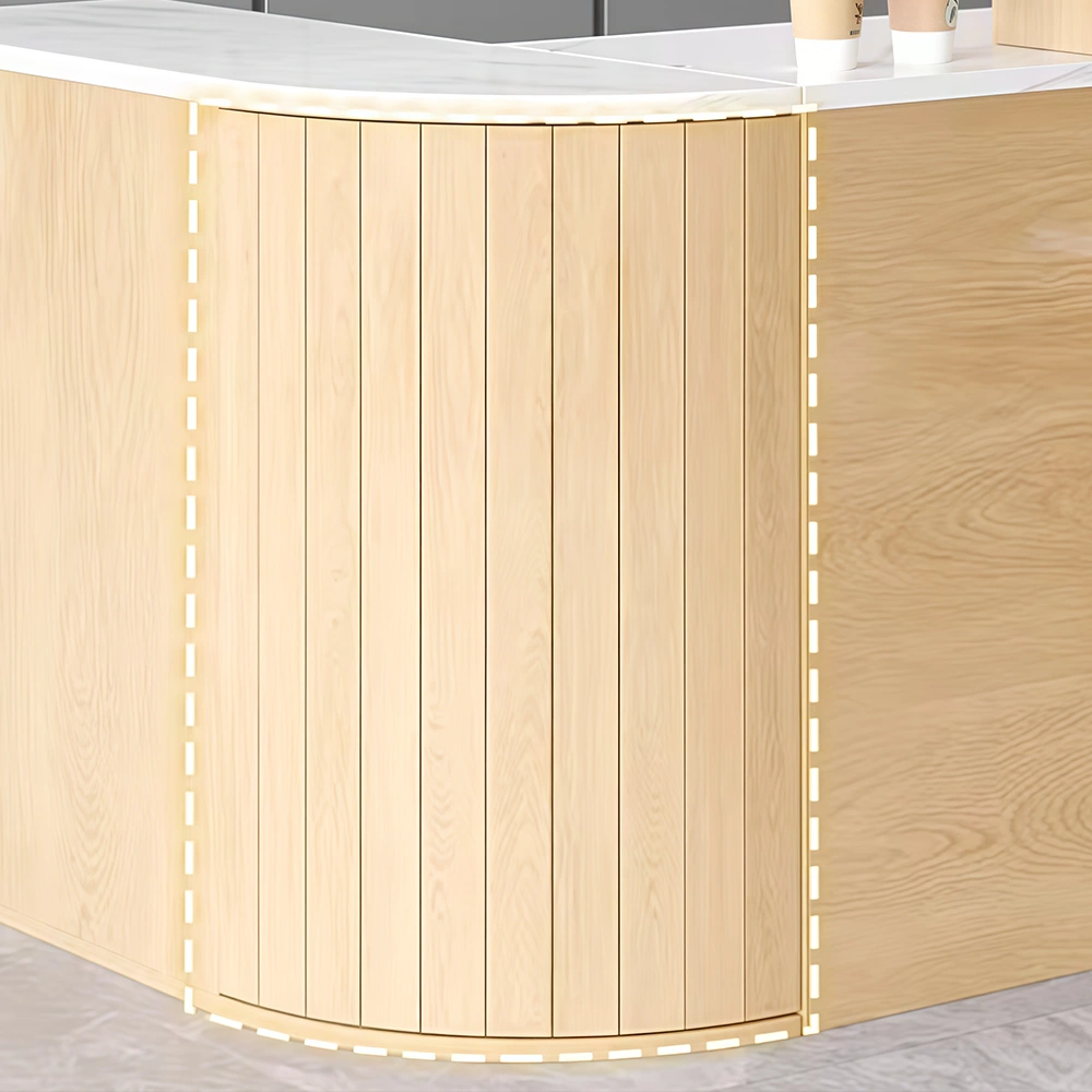 Small Curved Corner Reception Desk - image 2