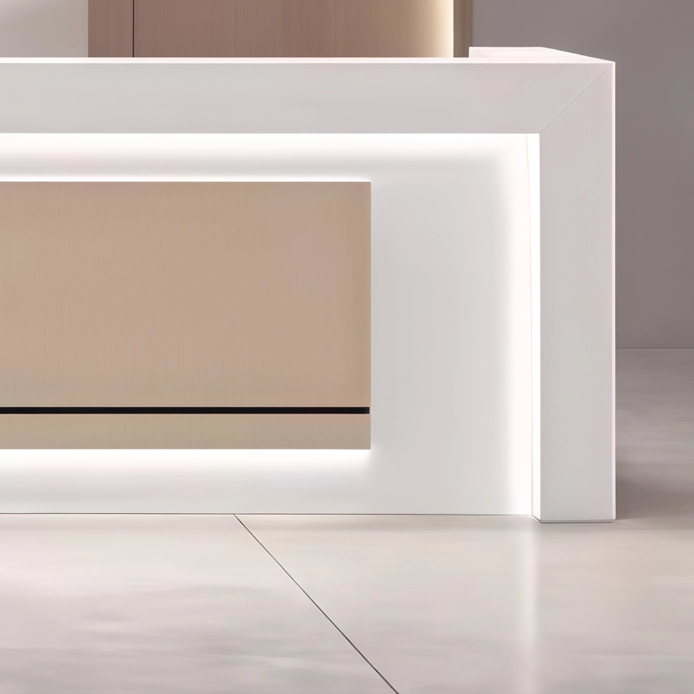 Simple And Modern Company Reception Desk - image 3