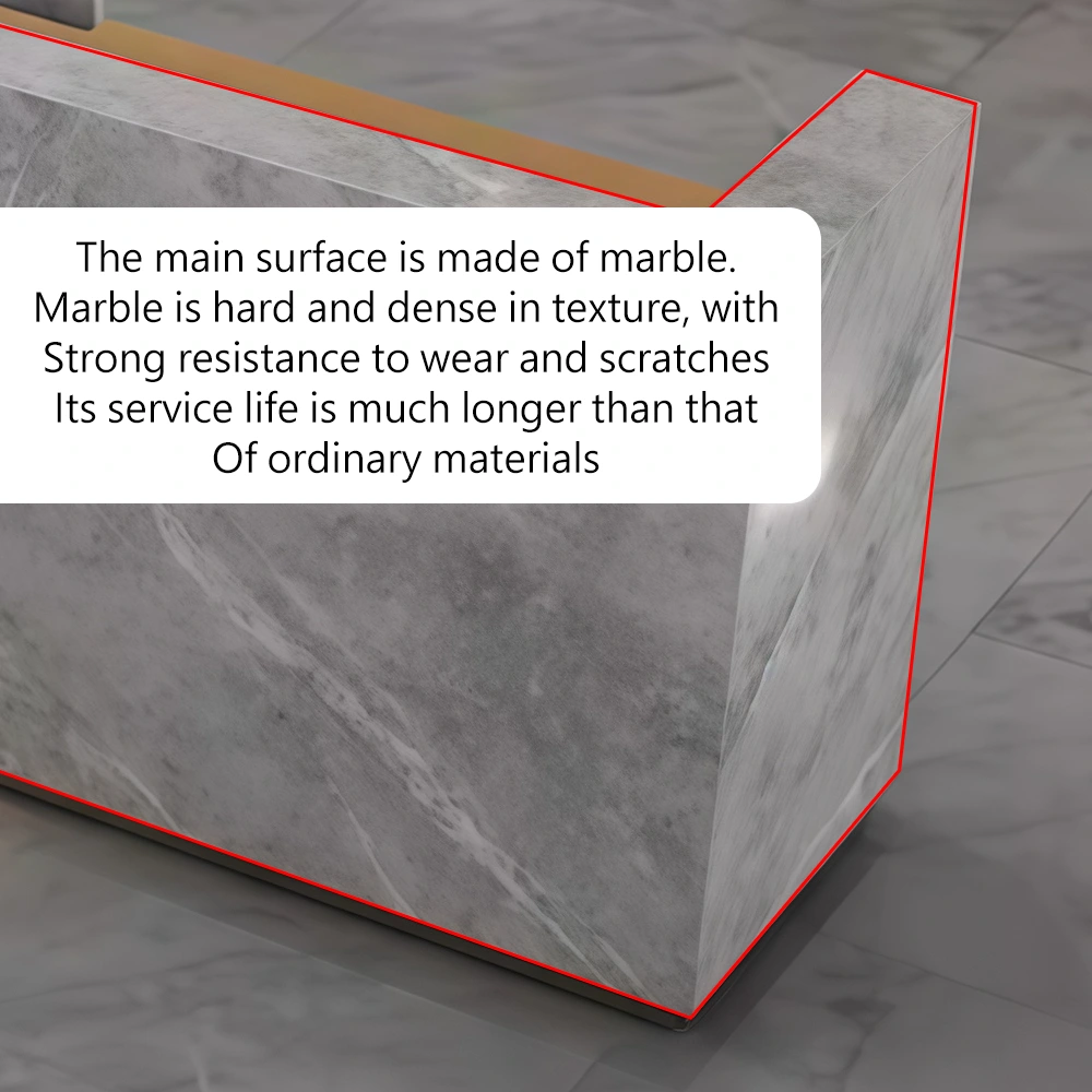 Genuine Marble Stone Hotel Reception Desk - image 7