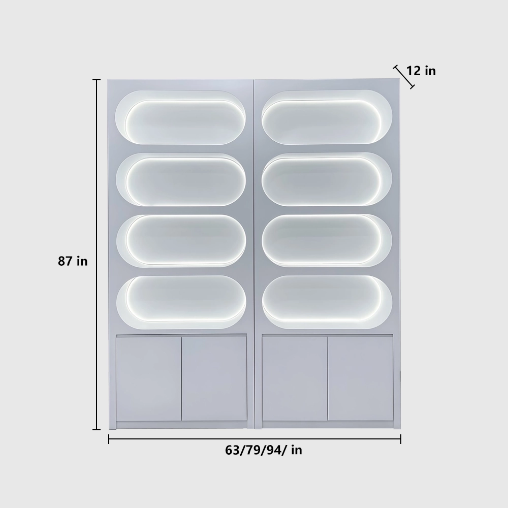 Beauty Clinic Skincare Showcase with Storage Shelves - image 11