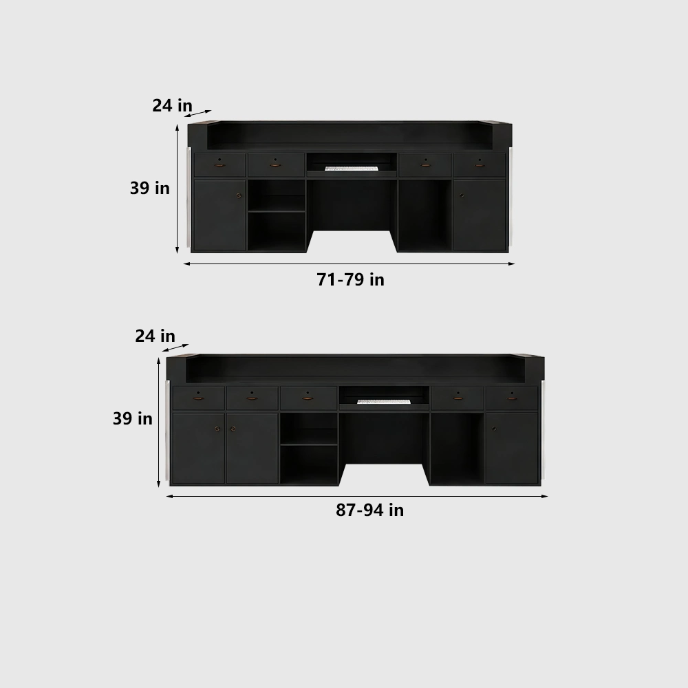 Compact Stainless Steel Reception Desk for Stores - image 8
