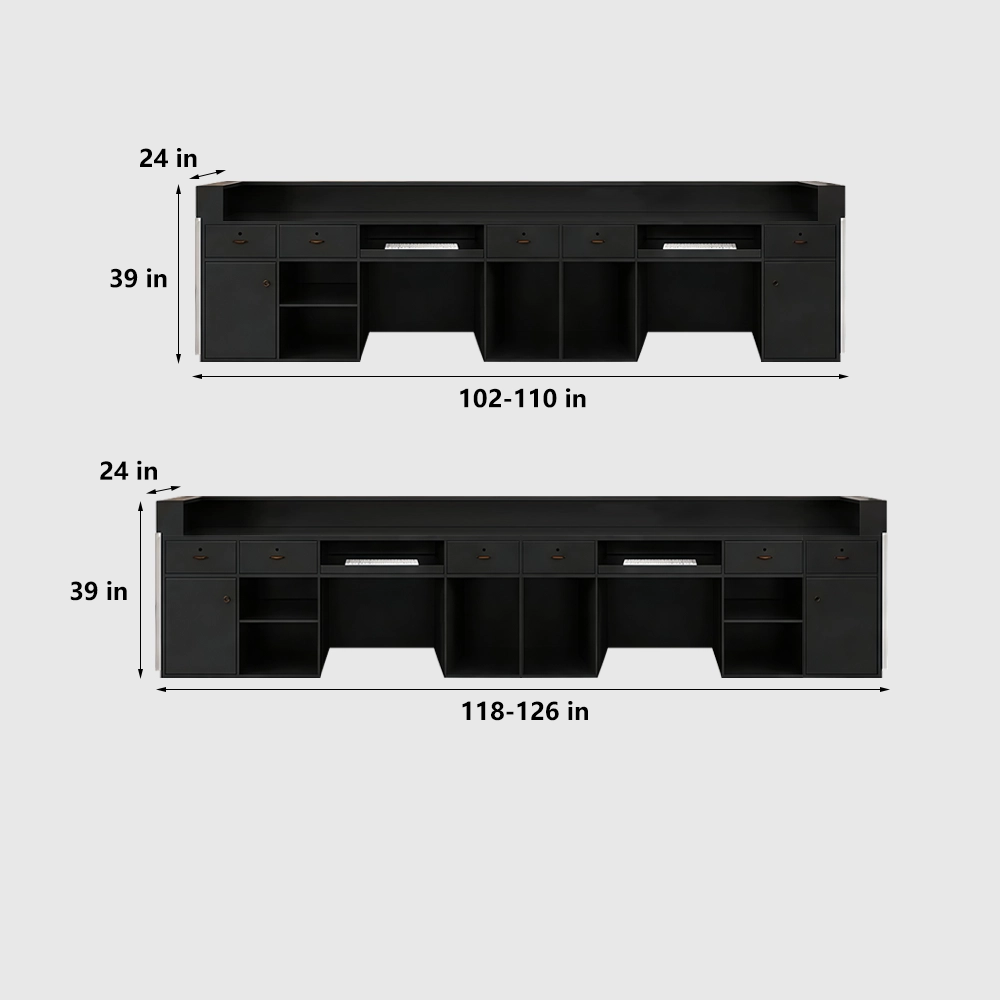 Compact Stainless Steel Reception Desk for Stores - image 9