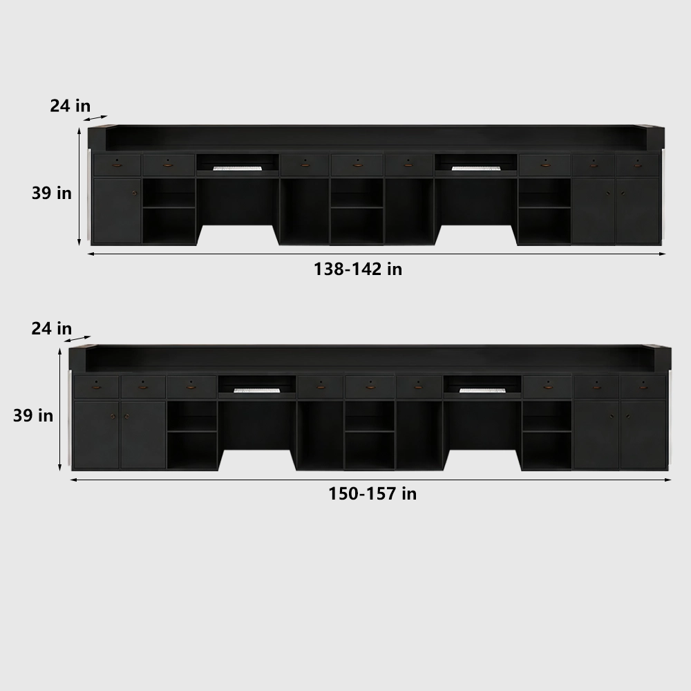 Compact Stainless Steel Reception Desk for Stores - image 10