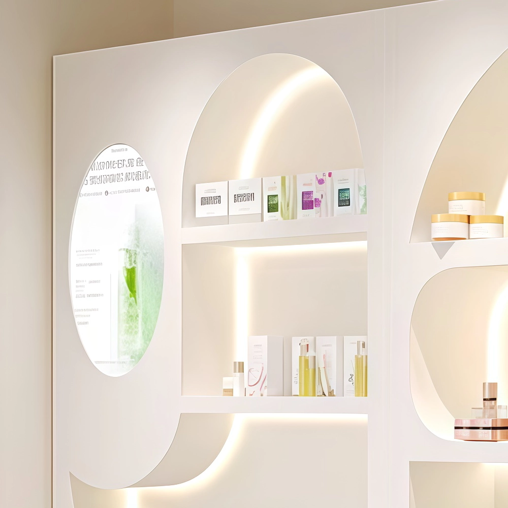 Elegant Cosmetic Showcase with LED Lighting - image 6