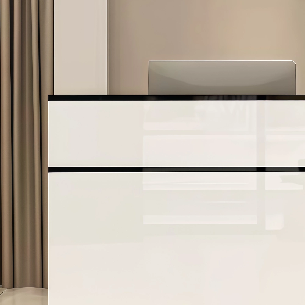 Modern Minimalist Beauty Salon Reception Counter - image 3