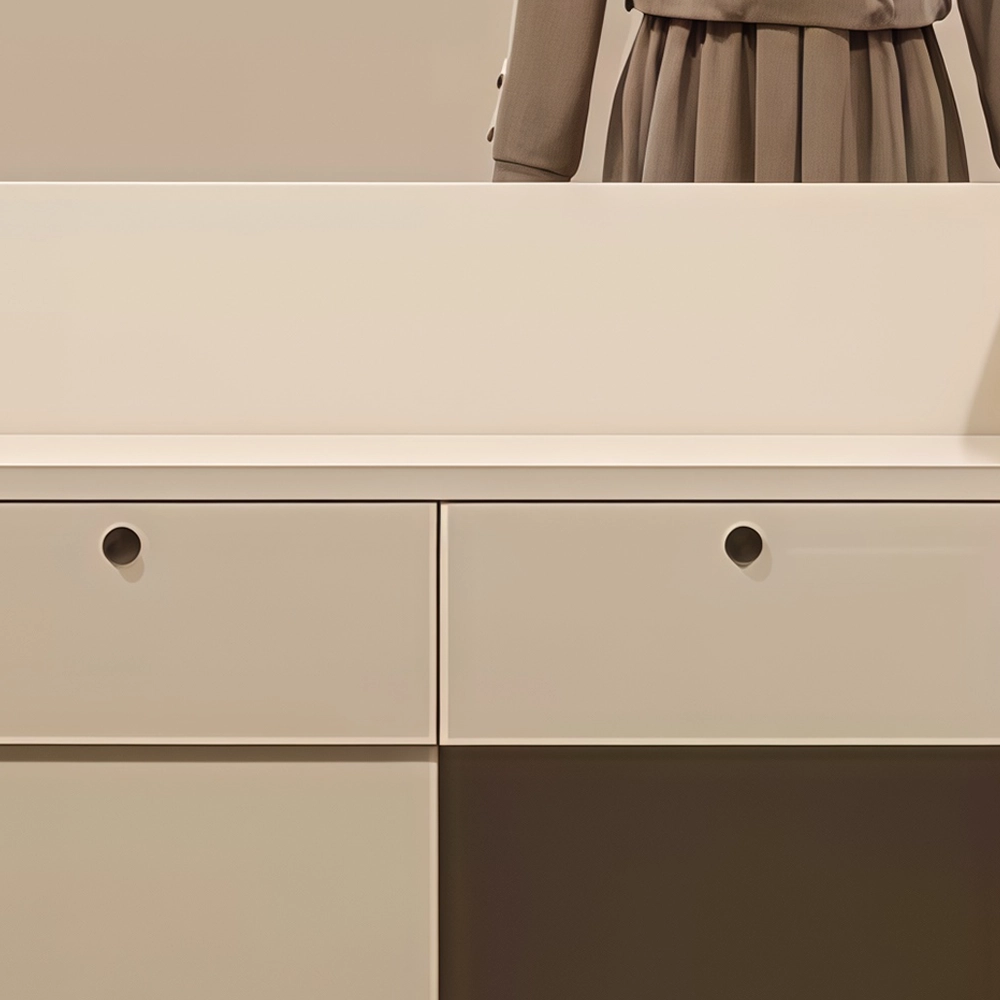 Compact Curved Modern Minimalist Reception Desk - image 7