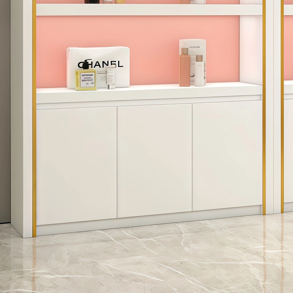 Glass Makeup Display Cabinet with Shelving Unit - image 12