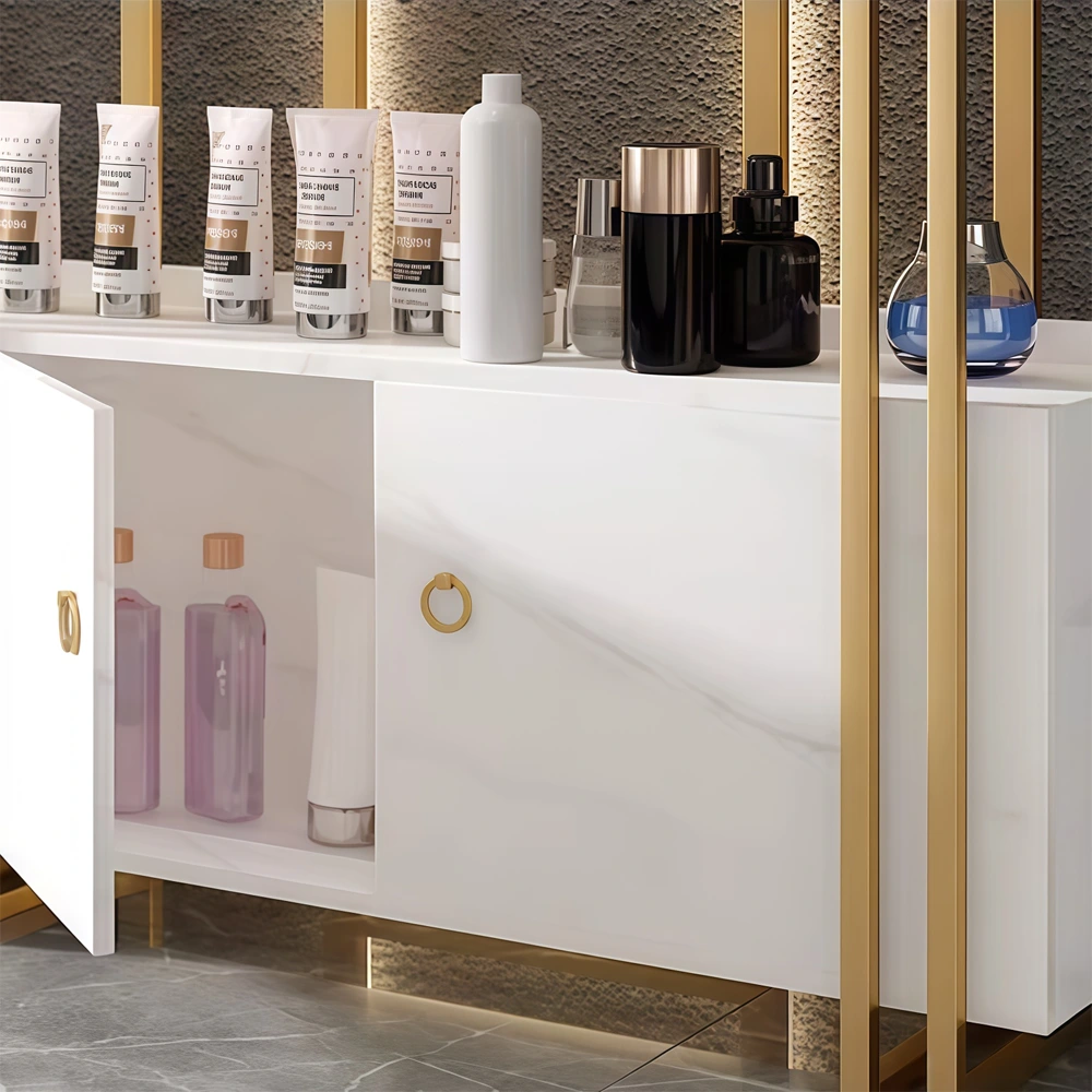 Minimalist Lighted Display Shelf for Beauty Salon - image 12