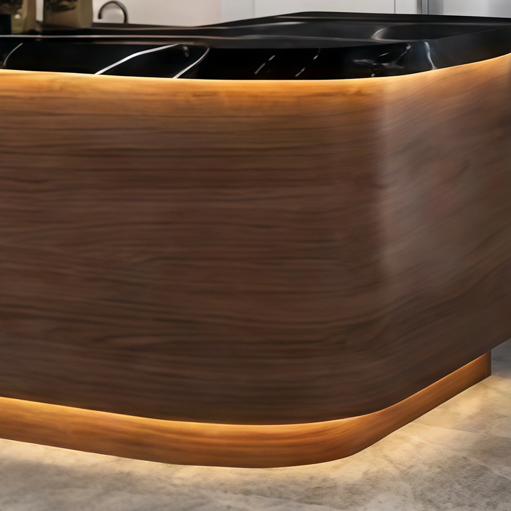 Retro Style Corner Reception Counter - image 6
