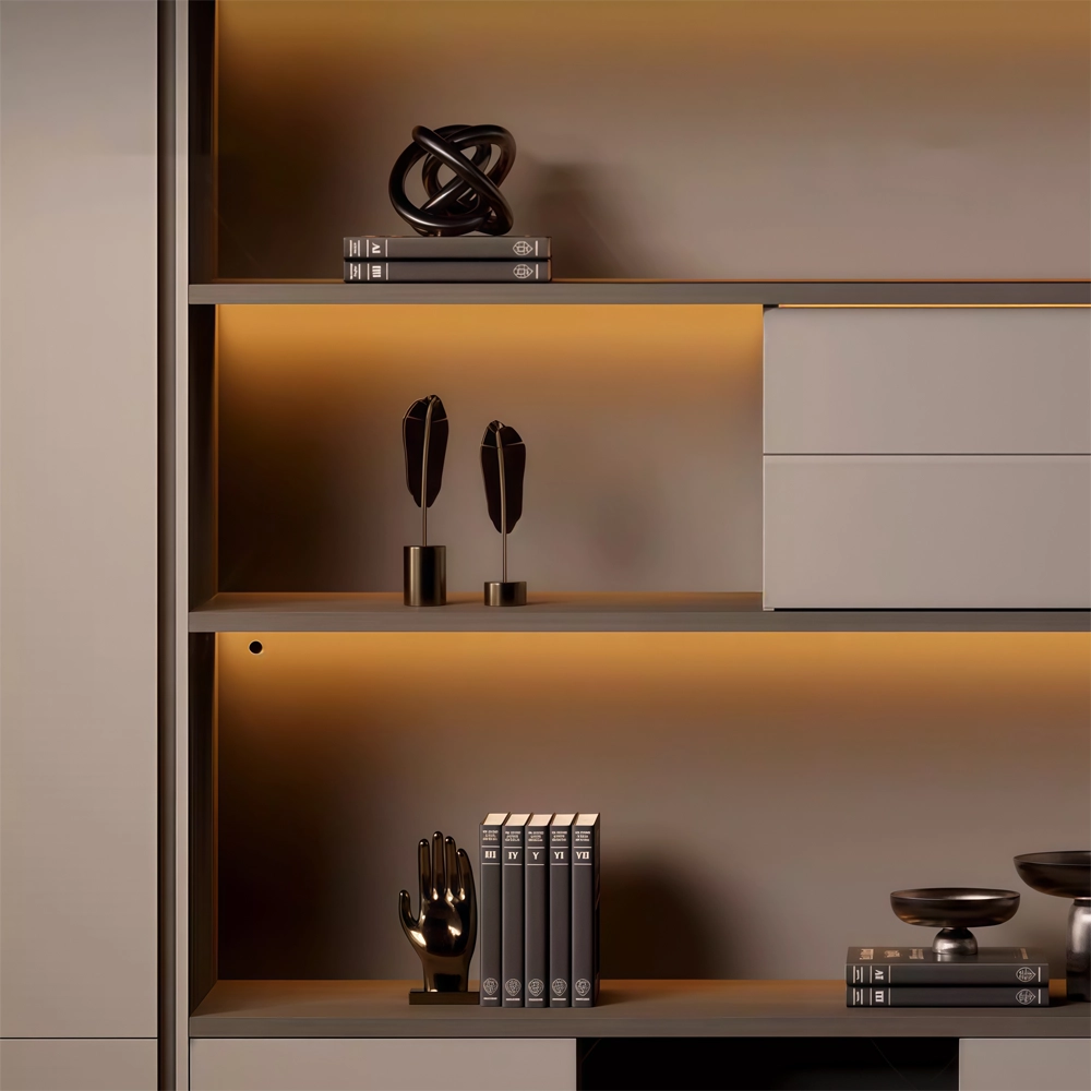 Floor-Standing Wooden File Cabinet with Grain - image 4