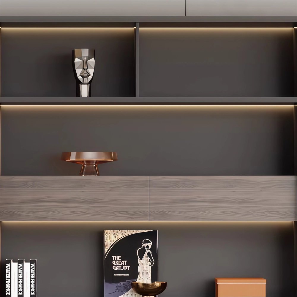 Luxury Modern Wood Background Cabinets for Office Storage - image 4