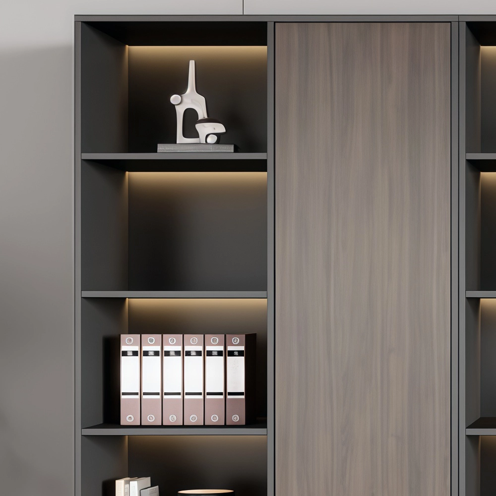 Minimalist Wooden Office Cabinet for Files & Display - image 4