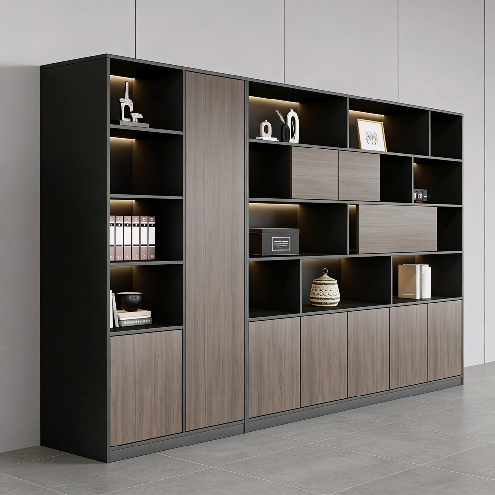 Minimalist Wooden Office Cabinet for Files & Display - image 3