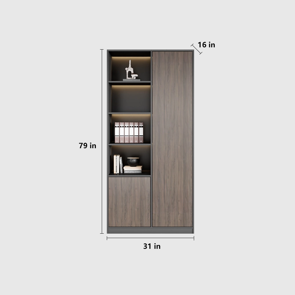 Minimalist Wooden Office Cabinet for Files & Display - image 7