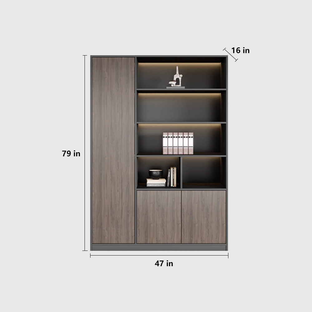 Minimalist Wooden Office Cabinet for Files & Display - image 8