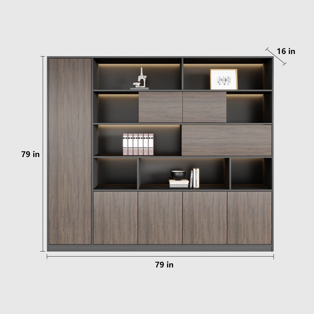 Minimalist Wooden Office Cabinet for Files & Display - image 10