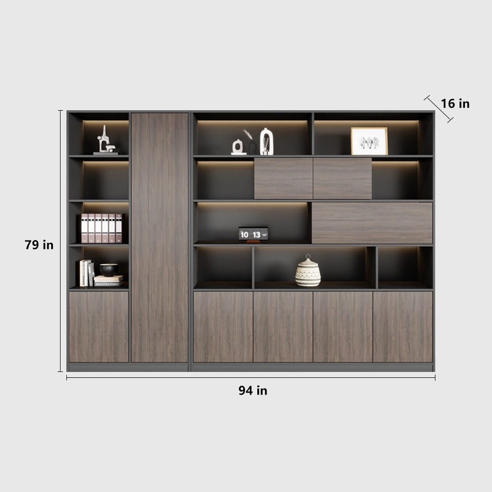 Minimalist Wooden Office Cabinet for Files & Display - image 11
