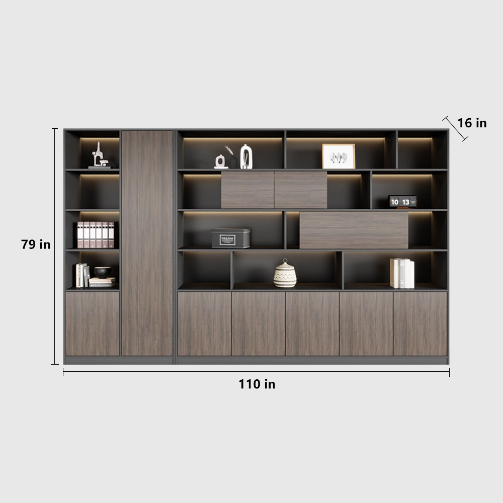 Minimalist Wooden Office Cabinet for Files & Display - image 12