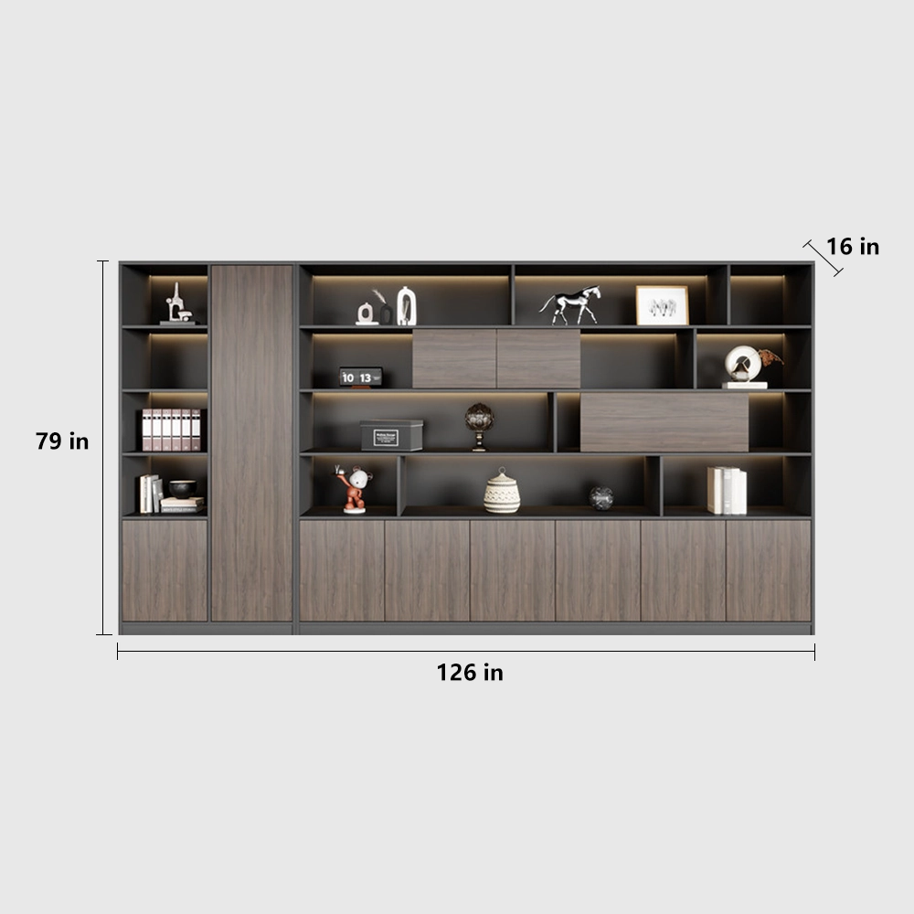 Minimalist Wooden Office Cabinet for Files & Display - image 13