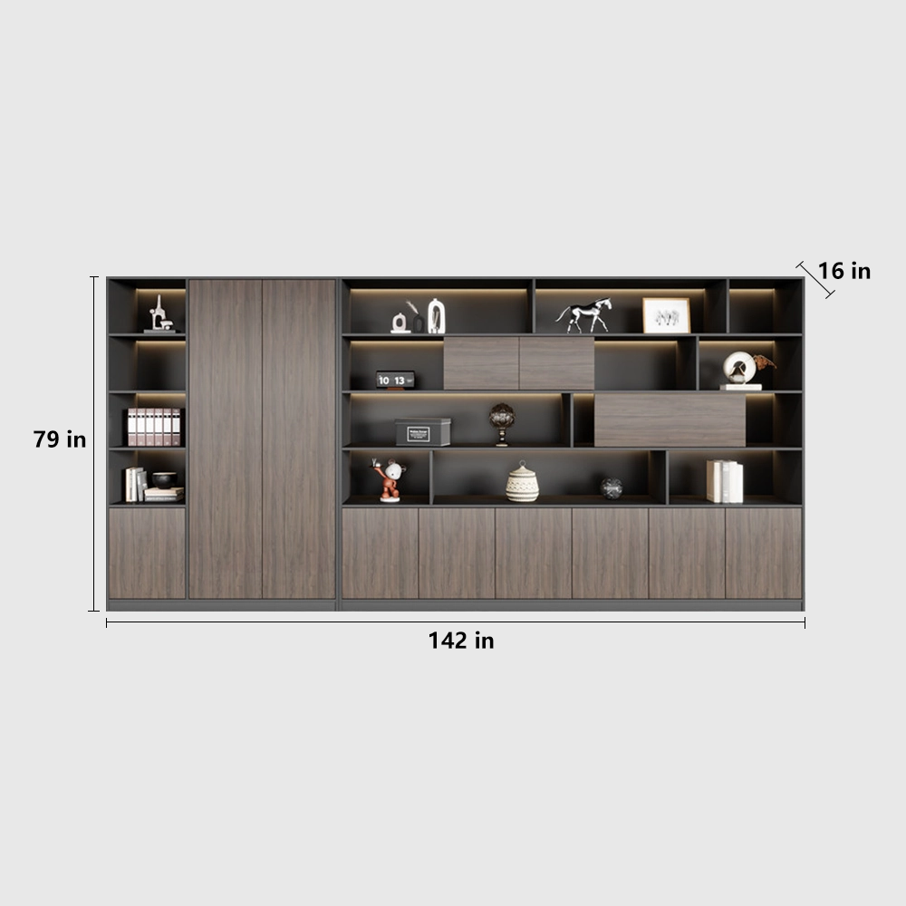 Minimalist Wooden Office Cabinet for Files & Display - image 14