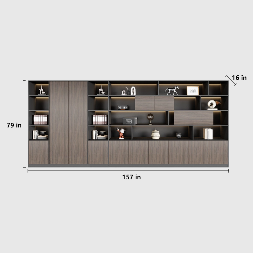 Minimalist Wooden Office Cabinet for Files & Display - image 15