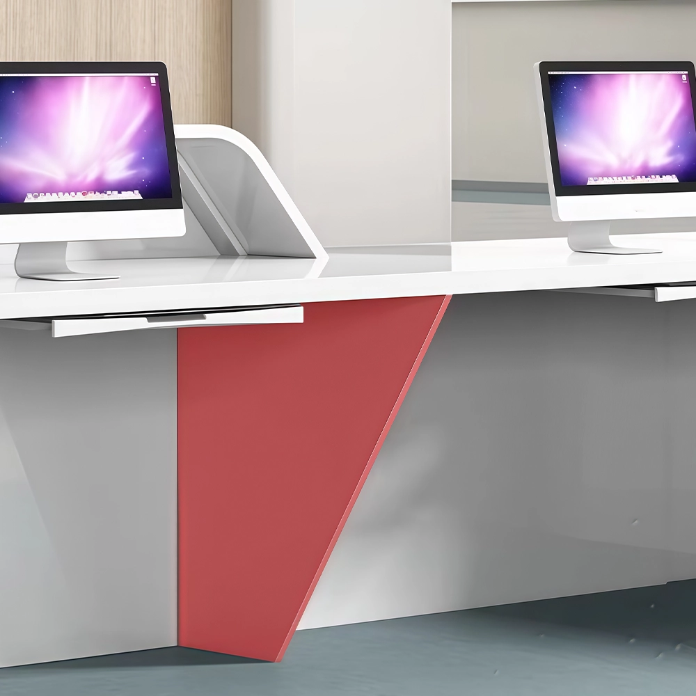Modern Minimalist Nurse Station & Clinic Reception Desk - image 3