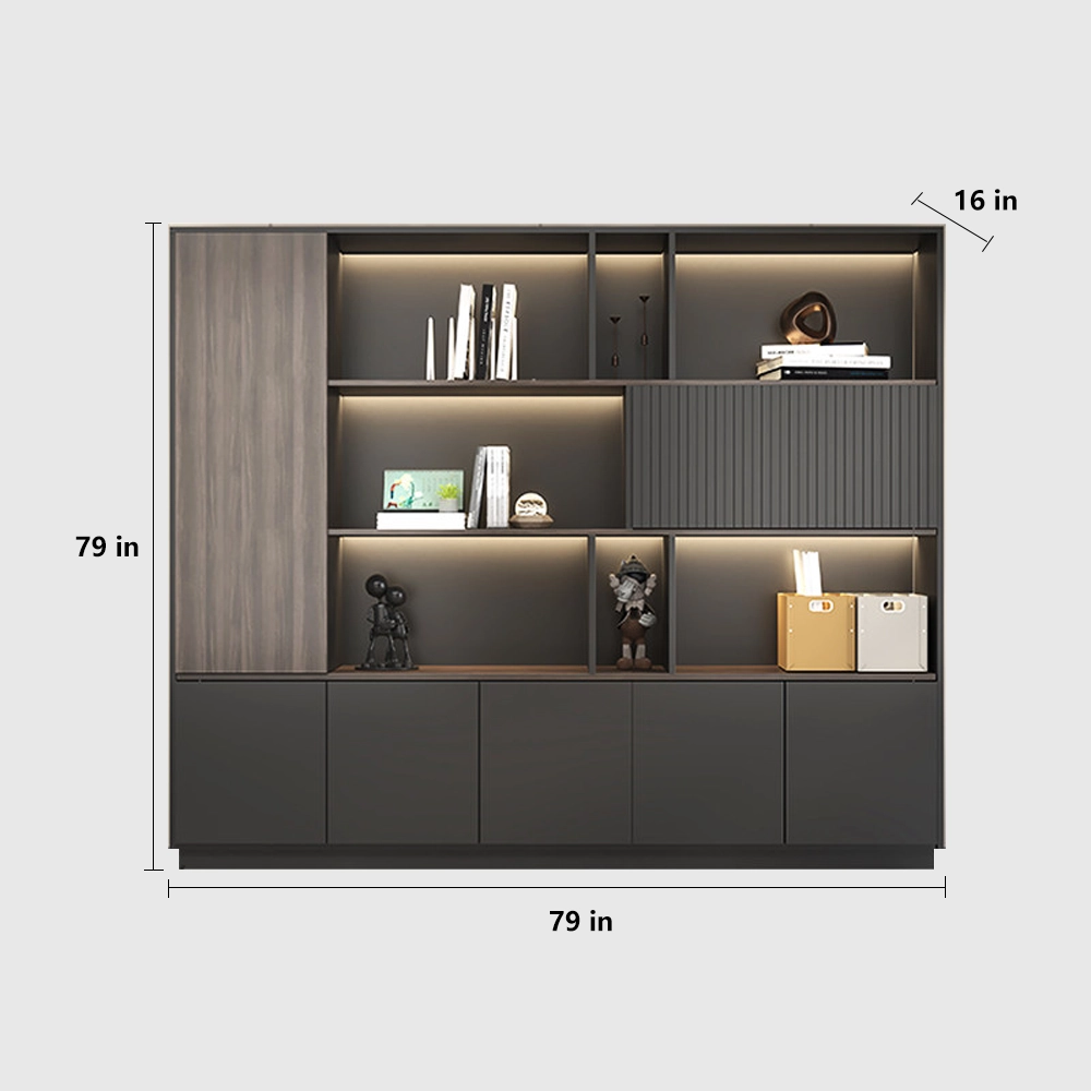 Modern Wooden Locking Filing Cabinet for Office - image 10